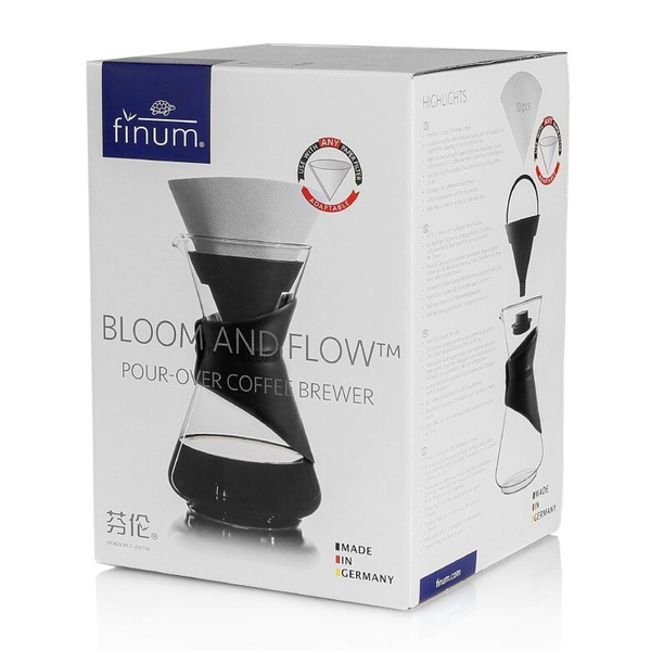 Zaparzacz do kawy Finum Bloom and Flow - Czarny