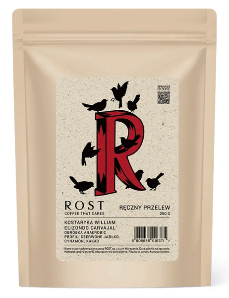 Kawa ziarnista ROST Kostaryka William Elizondo Carvajal Filtr 250g