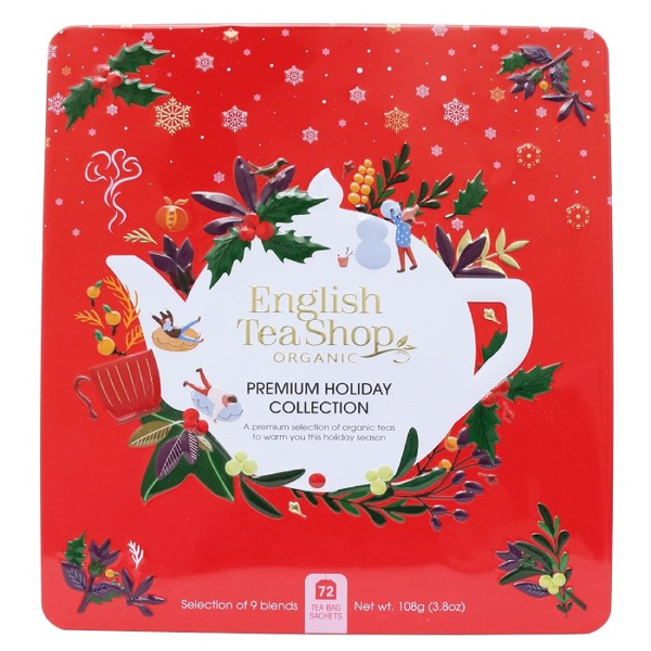 Herbata świąteczna English Tea Shop Premium Holiday Collection Red - 72 saszetki - NIEDOSTĘPNY