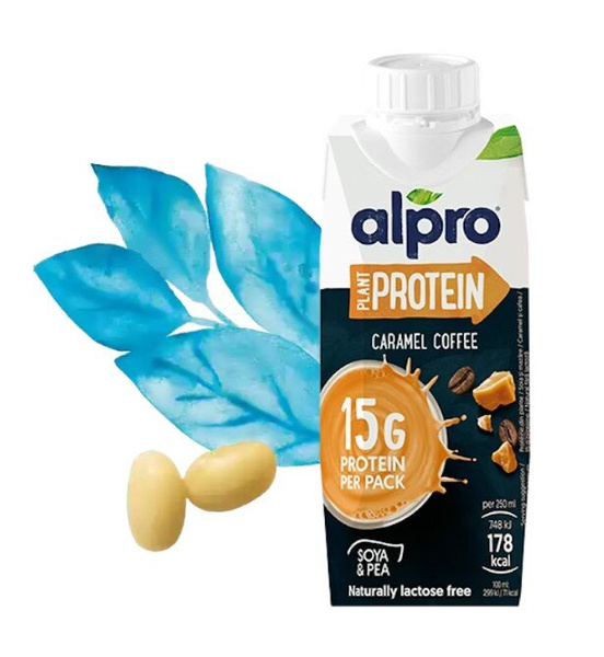 Napój ALPRO Sojowe wysokobiałkowy o smaku karmelu i kawy 250ml