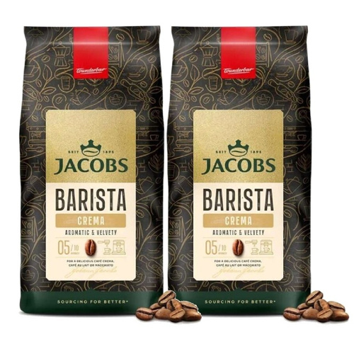 ZESTAW - Kawa ziarnista Jacobs Barista Editions Crema 2x1kg