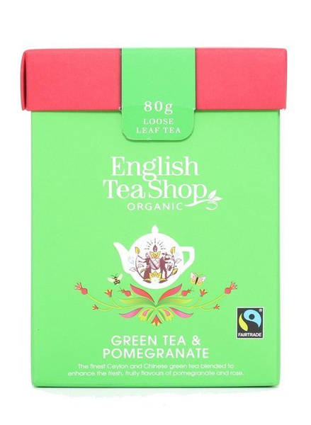 Zielona herbata English Tea Shop Green Tea & Pomegranate 80g