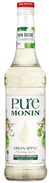 Syrop bez dodatku cukru PURE by MONIN - Zielone jabłko 0,7 L