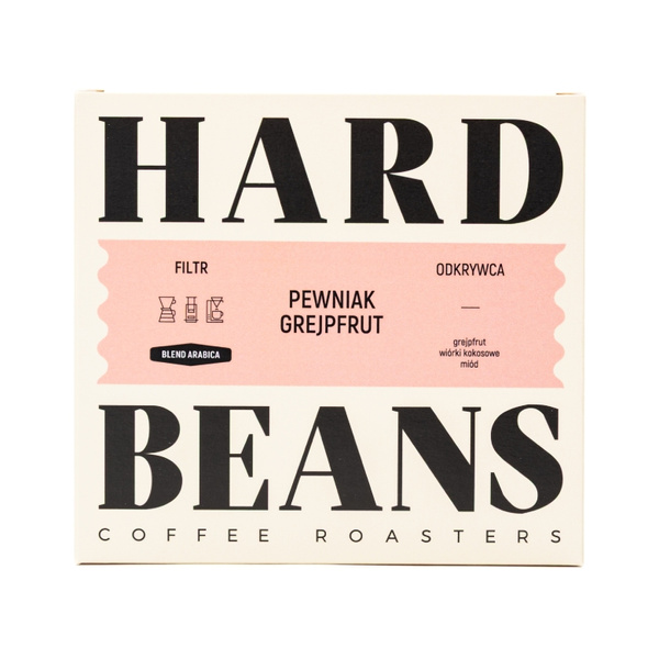Kawa ziarnista Hard Beans Pewniak Grejpfrut Filtr 250g