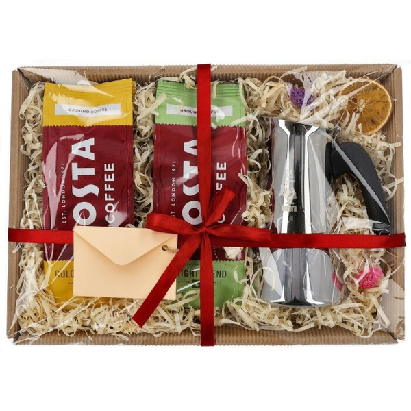 Zestaw prezentowy Costa Coffee® z kawiarką – NIEDOSTĘPNY