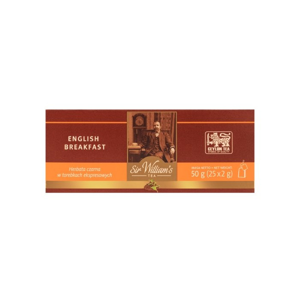 Czarna herbata Sir Williams Tea English Breakfast 25x2g