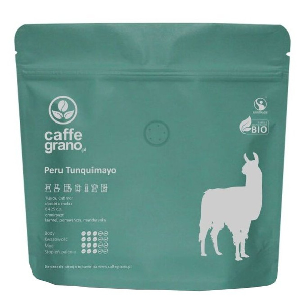 Kawa ziarnista Caffe Grano Peru Tunquimayo Grade 1 OMNIROAST - 250g - NIEDOSTĘPNY