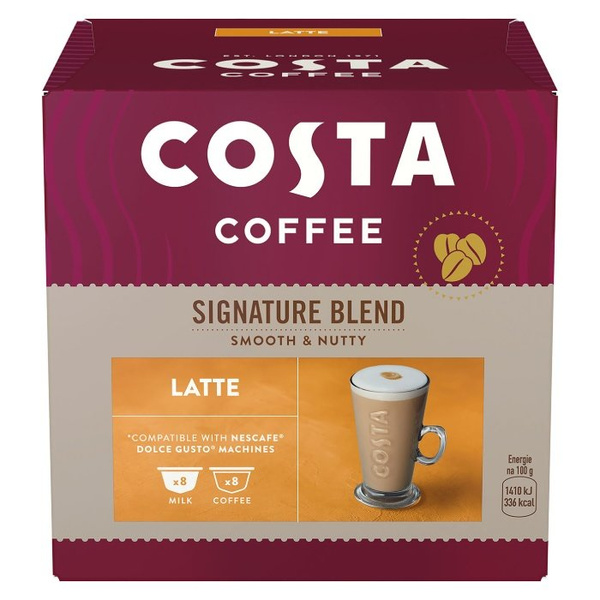 Kawa w kapsułkach Costa Coffee Signature Blend Latte kompatybilna z Dolce Gusto®* - 16 szt.- NIEDOSTĘPNY