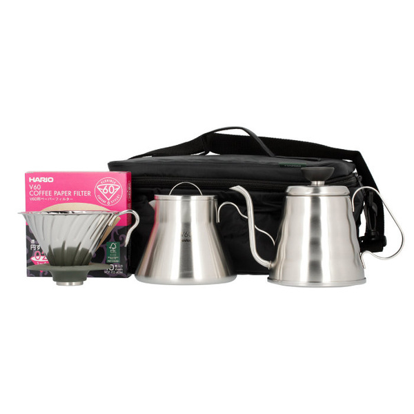 Zestaw akcesoriów do kawy z torbą Hario Outdoor Basic Set – NIEDOSTĘPNY