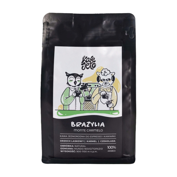 Kawa ziarnista Kafejeto Palarnia Brazylia Monte Carmelo ESPRESSO 250g