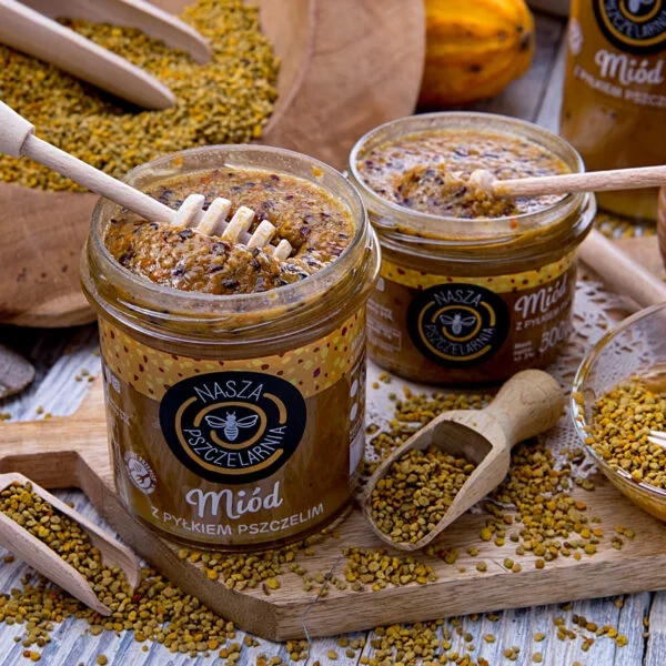 Miód z pyłkiem pszczelim Nasza Pszczelarnia 270g