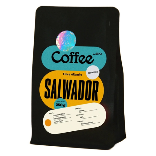 Kawa ziarnista Leń Coffee Salwador Finca Altamira Espresso 250g