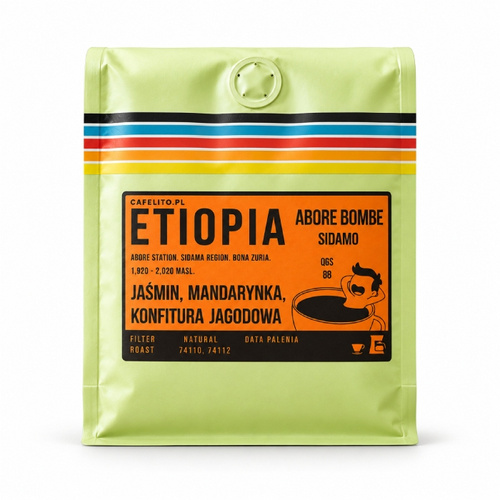 Kawa ziarnista Cafelito Etiopia Abore Bombe 250g