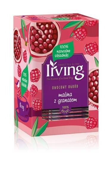 Herbatka owocowa Irving Malina i granat 20x2g 