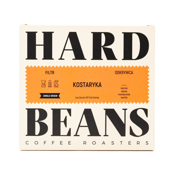 Kawa ziarnista Hard Beans Kostaryka Los Duran H17 Full Honey 250g – NIEDOSTĘPNY
