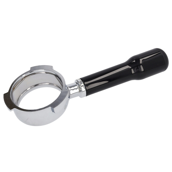 Uchwyt filtra Quick Mill bez dna chromowany z czarną rączką