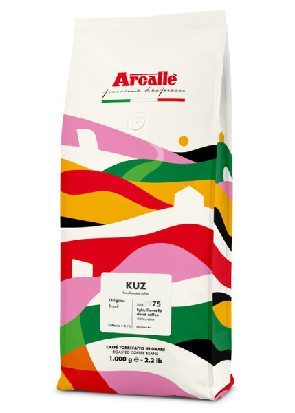 Kawa ziarnista Arcaffe Kuz 1kg - Bezkofeinowa