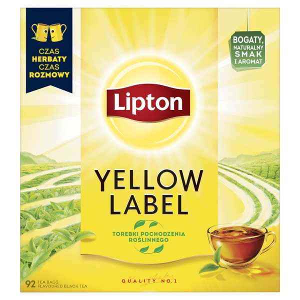 Herbata czarna Lipton Yellow Label 92x2g – NIEDOSTĘPNY