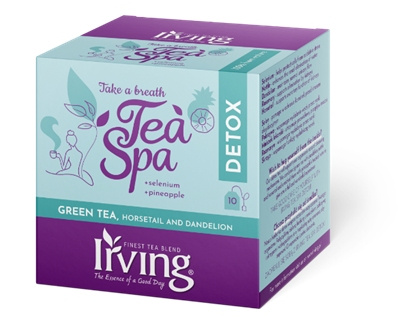 Herbata zielona Irving Tea Spa DETOX 10x1,5g - opinie w konesso.pl