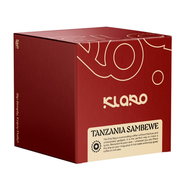 Drip Bag Coffee Klaro Tanzania Sambewe 8x11g