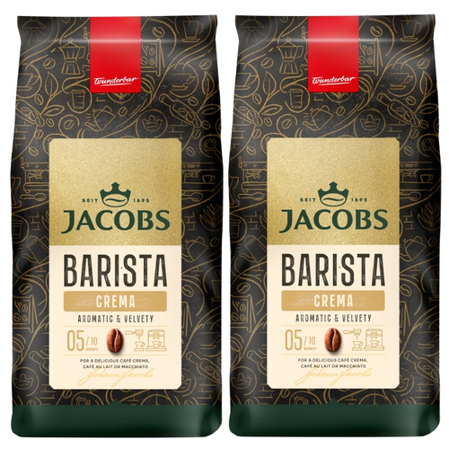 ZESTAW - Kawa ziarnista Jacobs Barista Editions Crema 2x1kg