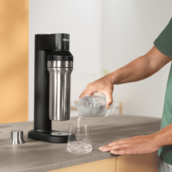 Saturator do wody gazowanej BRITA sodaTRIO - Czarny