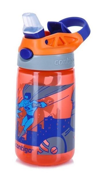 Butelka na wodę dla dzieci Contigo Gizmo Flip SUPERHERO 420 ml - NIEDOSTĘPNY