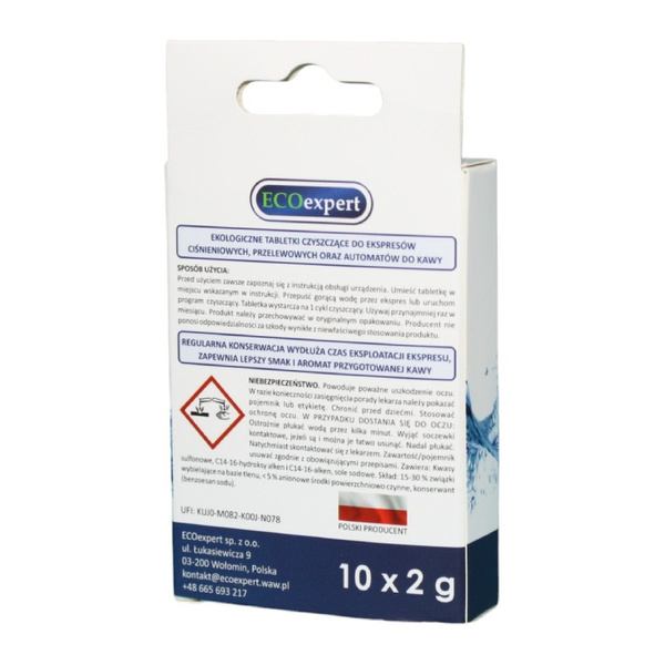 OUTLET - Tabletki czyszczące do ekspresów ECOexpert Cleaning Tablets 10x2g