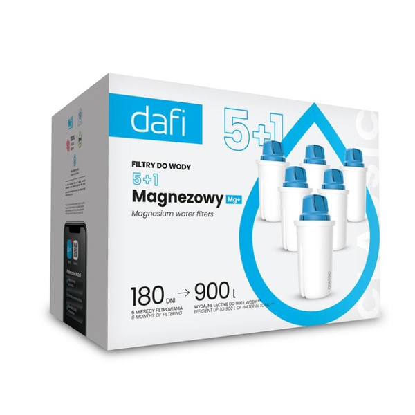 ZESTAW 6 filtrów Dafi Classic Mg+