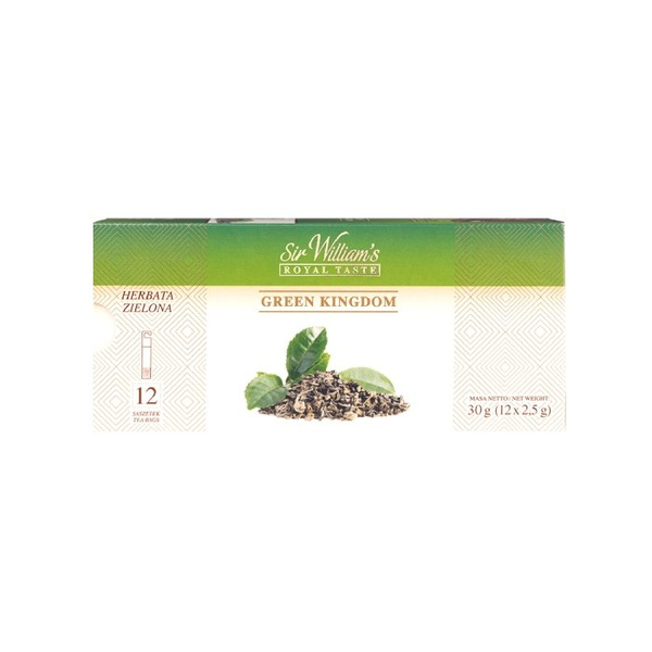 Zielona herbata Sir Williams Royal Taste Green Kingdom 12x2,5g