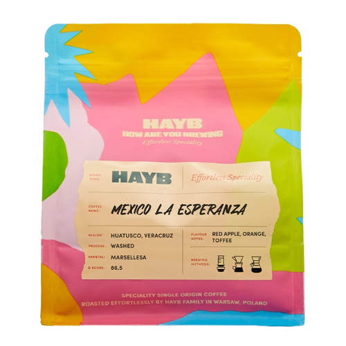 Kawa ziarnista HAYB Mexico La Esperanza 250g – NIEDOSTĘPNY
