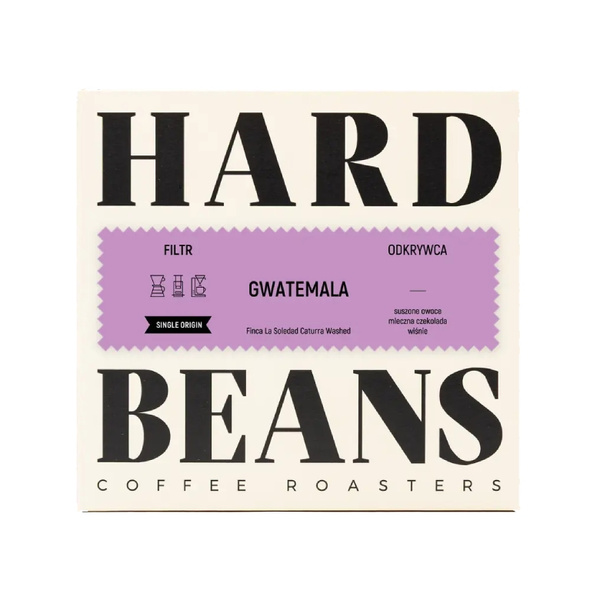 Kawa ziarnista Hard Beans Gwatemala Finca La Soledad Caturra Washed 250g