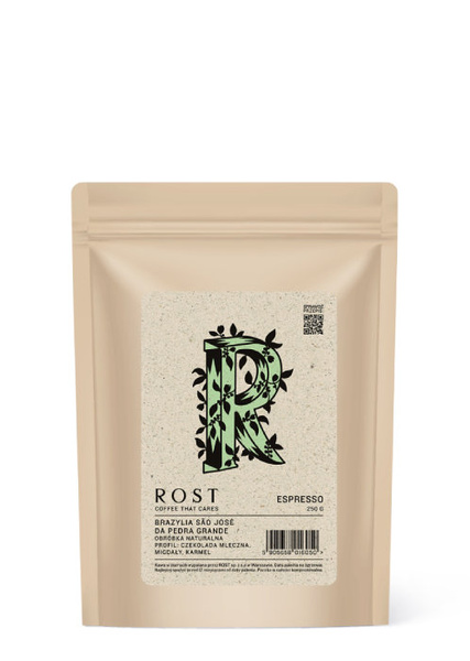 Kawa ziarnista ROST Brazylia Fazenda São José da Pedra Grande 250g - NIEDOSTĘPNY