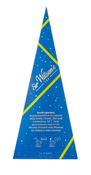 Czarna herbata Sir Williams Tea Earl Grey - Piramida 15x2g