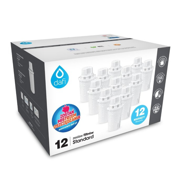 ZESTAW - Wkład filtrujący wodę Dafi Classic - 12 szt.