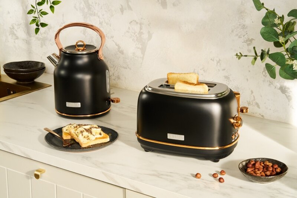 Czajnik elektryczny Haden Heritage 1,7l - Czarno-miedziany