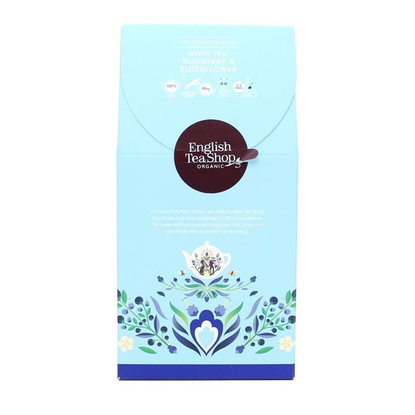 Biała herbata English Tea Shop White Tea Blueberry & Elderflower 15x2g
