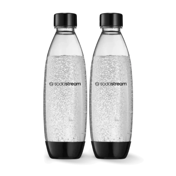 OUTLET - Butelki na wodę SodaStream Fuse 1l - Czarne dwupak