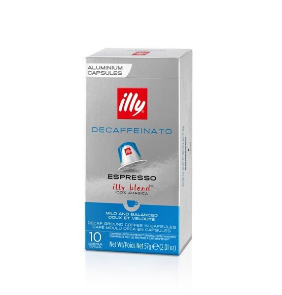OUTLET - Kapsułki do Nespresso illy Decaffeinato 10 sztuk