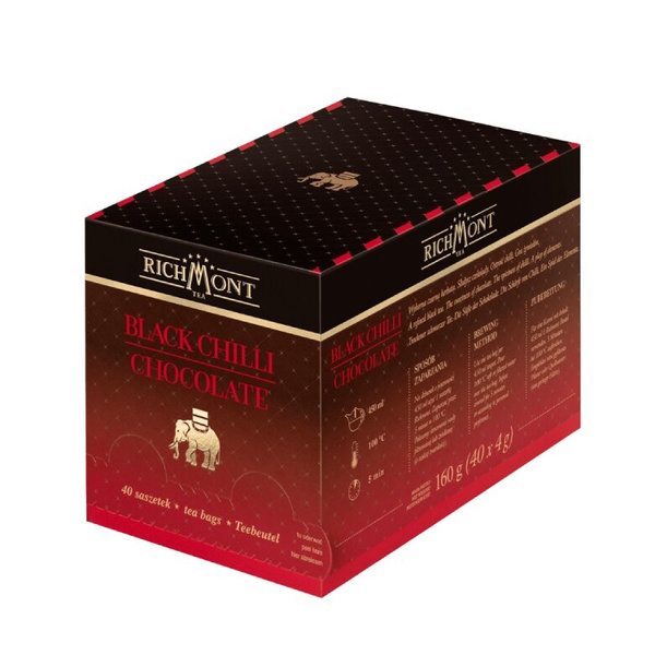 Czarna herbata Richmont Black Chilli Chocolate - 40x4g