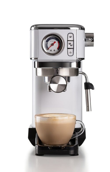 Ekspres do kawy Ariete Perfetto Slim Metal Manometro Moderna 1381/44 - Biały