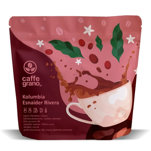 Kawa ziarnista Caffe Grano Kolumbia Esneider Rivera Natural El Carmen 250g - NIEDOSTĘPNY