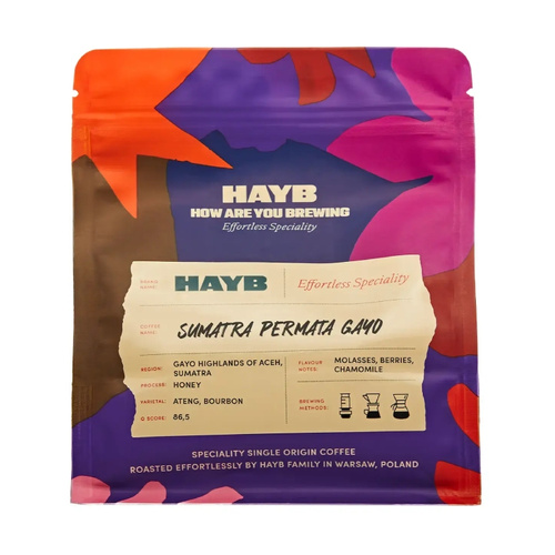 Kawa ziarnista HAYB Sumatra Permata Gayo 250g - opinie w konesso.pl