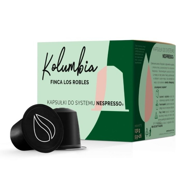 Kapsułki do Nespresso COFFEE PLANT Kolumbia Finca Los Robles 26 sztuk - NIEDOSTĘPNY 