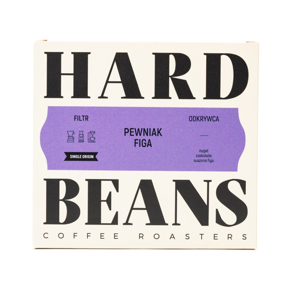 Kawa ziarnista Hard Beans Pewniak Figa Filtr 250g