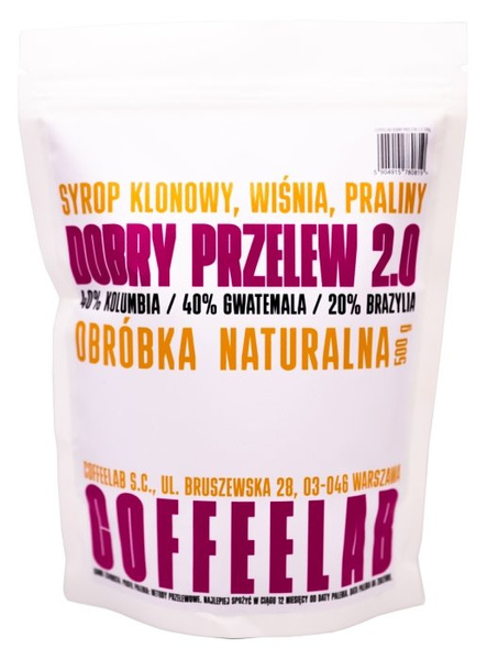 Kawa ziarnista Coffeelab Dobry Przelew 2.0 500g - NIEDOSTĘPNY