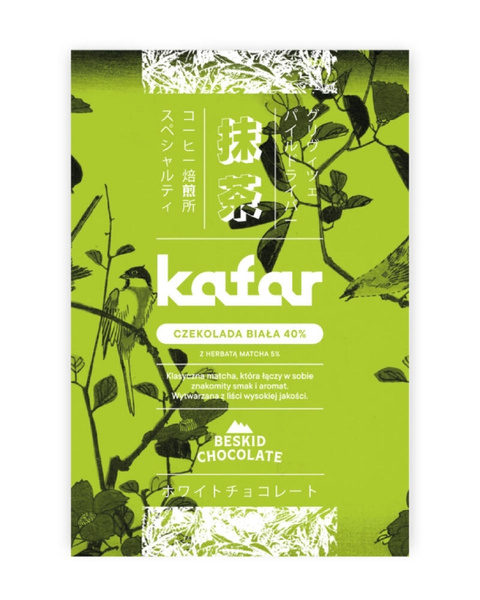 Czekolada biała z matchą Kafar 70g