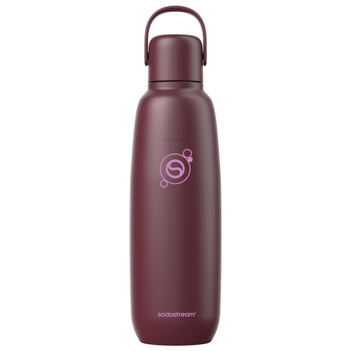 Butelka termiczna SodaStream Fizz&Go 0,9l - Bordowa + GRATIS Syrop SodaStream