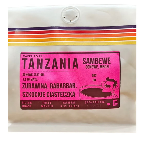 Kawa ziarnista Cafelito Tanzania Sambewe 250g