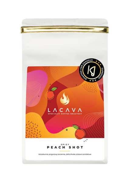 Kawa ziarnista LaCava Spicy Peach Shot 250g - NIEDOSTĘPNY
